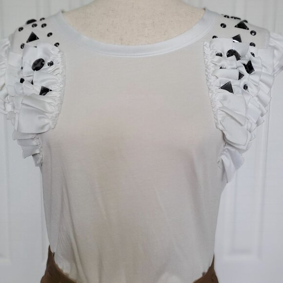ALFANI - Sheer Button Down Top with Cami Small - Picture 14 of 16